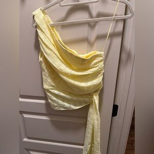 Amanda Uprichard Yellow Top Size Small